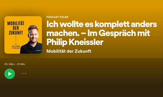 Philip Kneissler zu Gast im Podcast von Julien Figur | Mobilität der Zukunft