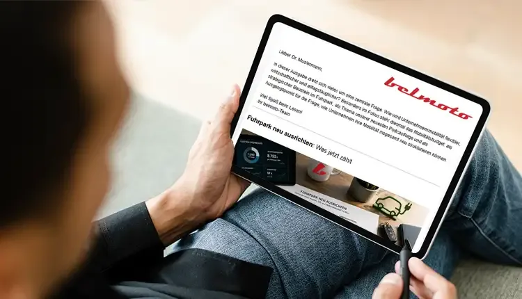 belmoto Newsletter abonnieren und aktuelle Fuhrpark-News erhalten