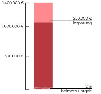 Einsparpotential im Fuhrpark bei 100 Fahrzeugen
